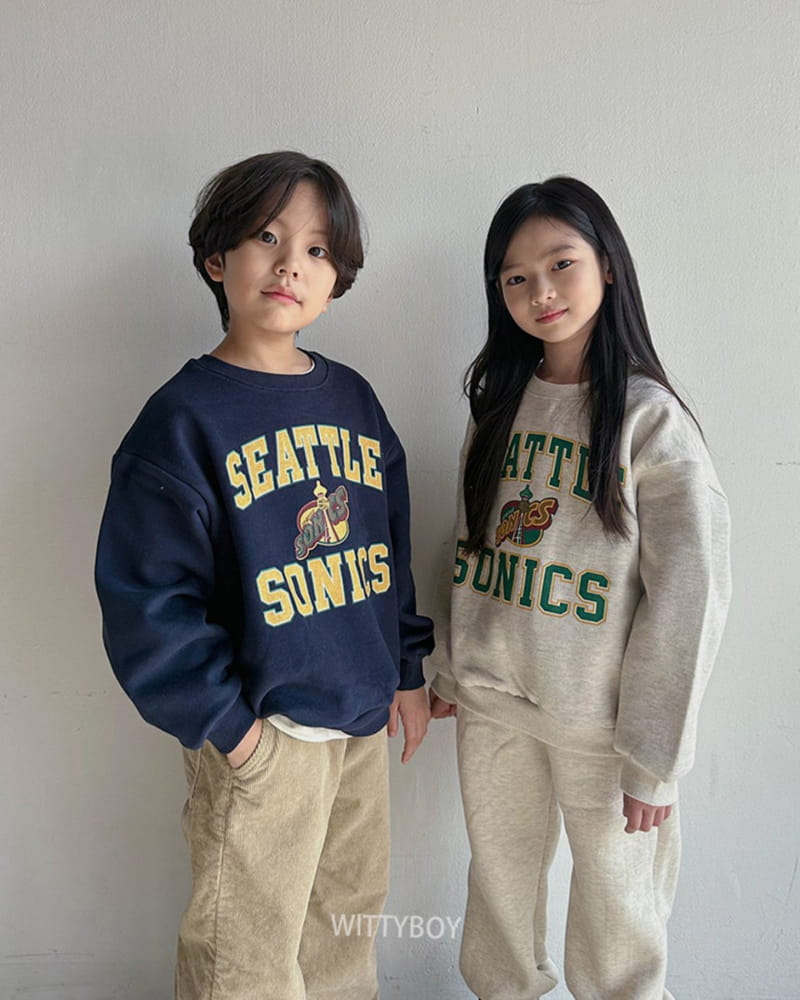 Witty Boy - Korean Children Fashion - #discoveringself - Seatle Sweatshirt - 3