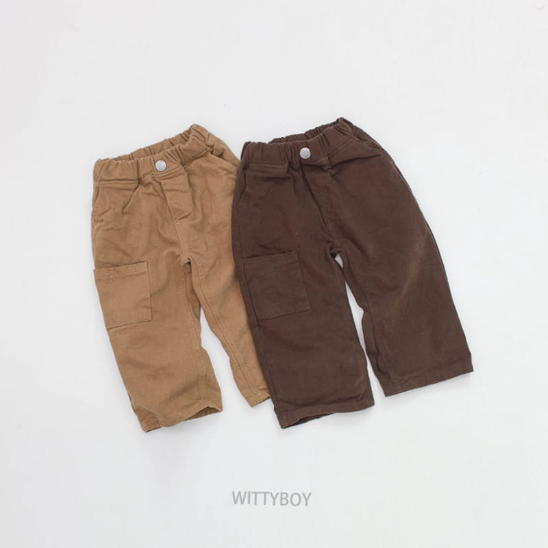 Witty Boy - Korean Children Fashion - #fashionkids - Browine Pants - 11