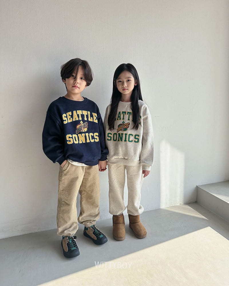 Witty Boy - Korean Children Fashion - #discoveringself - Seatle Sweatshirt - 4