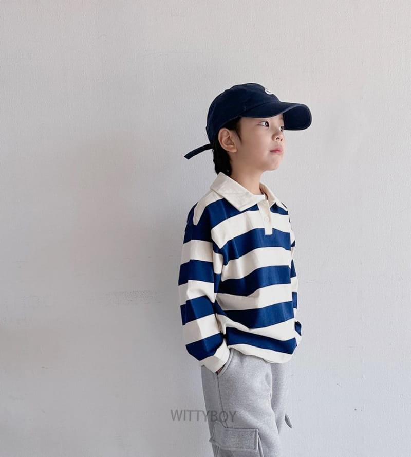 Witty Boy - Korean Children Fashion - #kidsshorts - Milk Collar Tee - 3