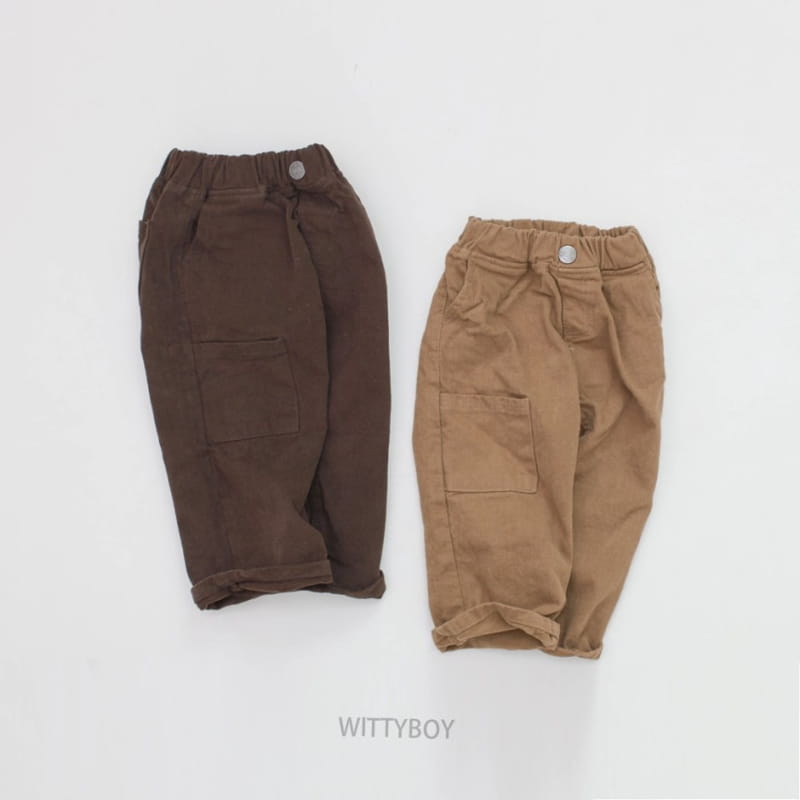 Witty Boy - Korean Children Fashion - #kidsshorts - Browine Pants - 12