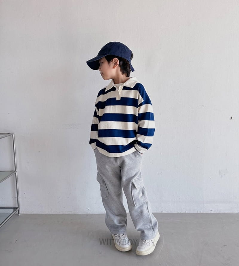 Witty Boy - Korean Children Fashion - #kidsshorts - Milk Collar Tee - 4