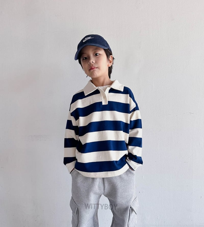 Witty Boy - Korean Children Fashion - #kidzfashiontrend - Milk Collar Tee - 5