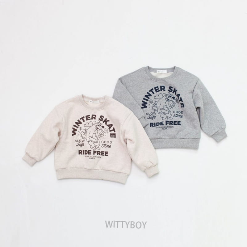 Witty Boy - Korean Children Fashion - #kidzfashiontrend - Skate Sweatshirt - 12