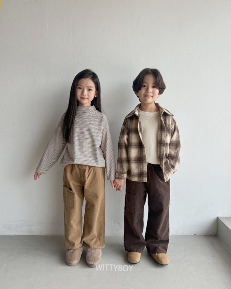 Witty Boy - Korean Children Fashion - #littlefashionista - Browine Pants - 2