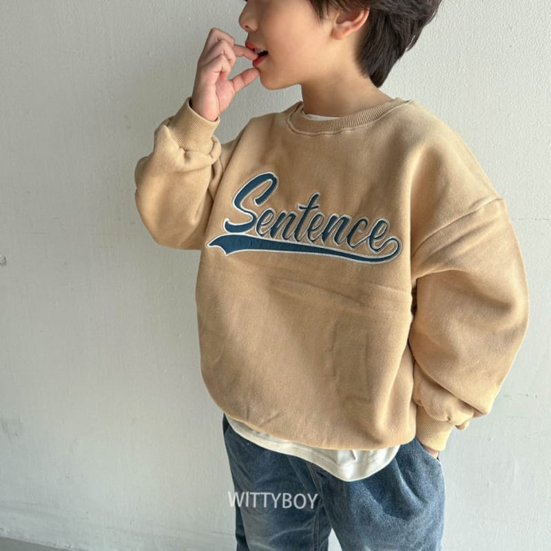 Witty Boy - Korean Children Fashion - #littlefashionista - Sentens Sweatshirt