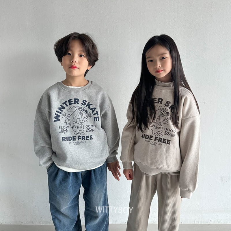 Witty Boy - Korean Children Fashion - #magicofchildhood - Skate Sweatshirt