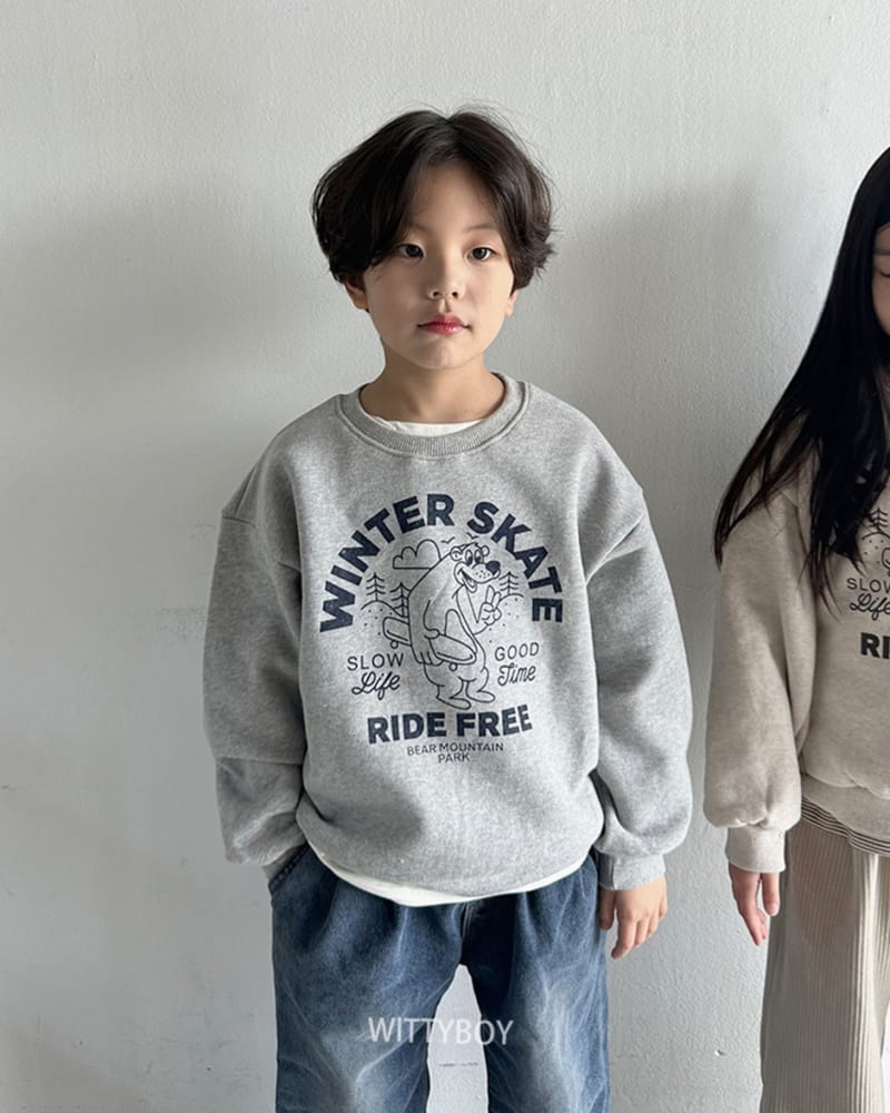 Witty Boy - Korean Children Fashion - #minifashionista - Skate Sweatshirt - 2