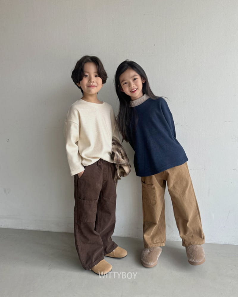 Witty Boy - Korean Children Fashion - #prettylittlegirls - Browine Pants - 5