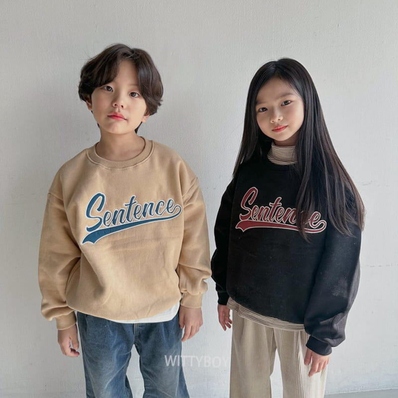 Witty Boy - Korean Children Fashion - #minifashionista - Sentens Sweatshirt - 4