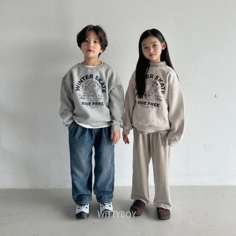 Witty Boy - Korean Children Fashion - #prettylittlegirls - Skate Sweatshirt - 3