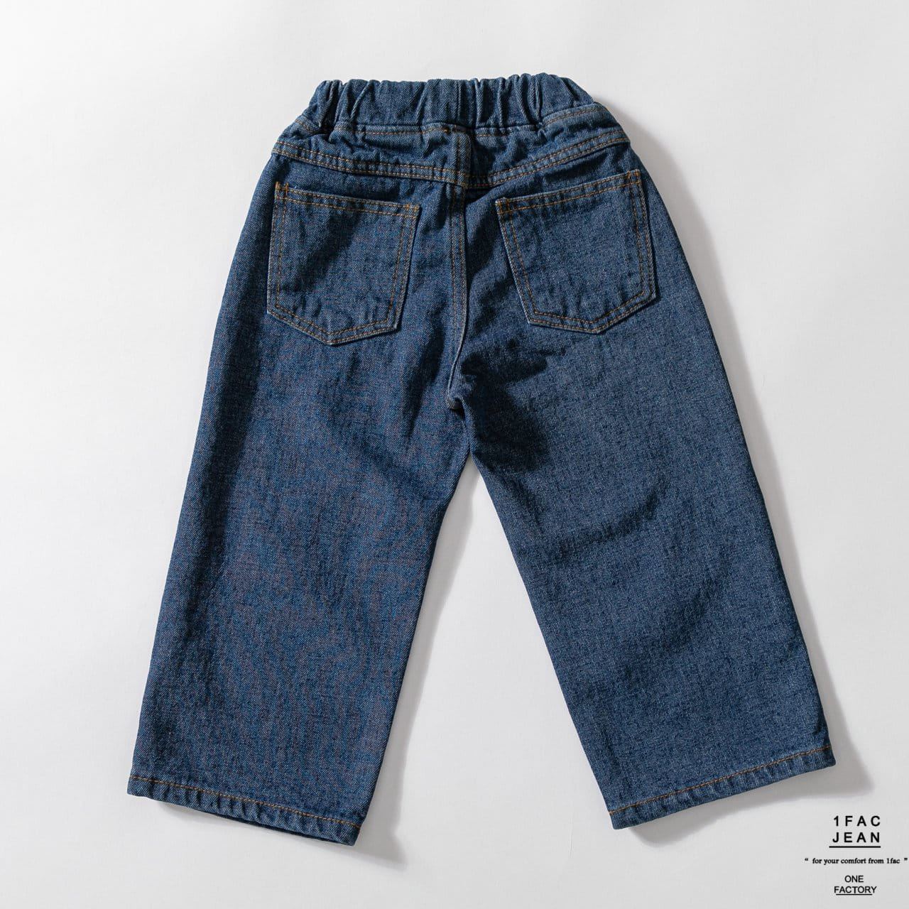 1 Fac - Korean Children Fashion - #discoveringself - Blue Blue Wide Jeans - 3