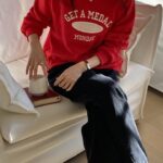 Monday Embroider Sweatshirt