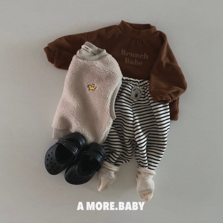 A More - Korean Baby Fashion - #babyboutiqueclothing - Poodle Vest - 4