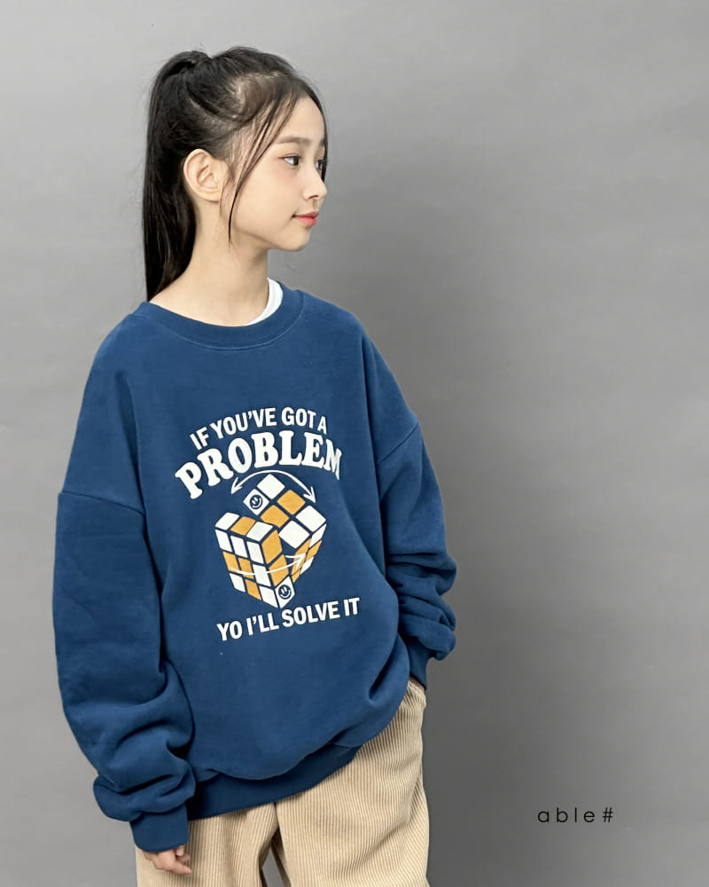 Able# - Korean Children Fashion - #childrensboutique - Cube Smile Sweatshirt - 4