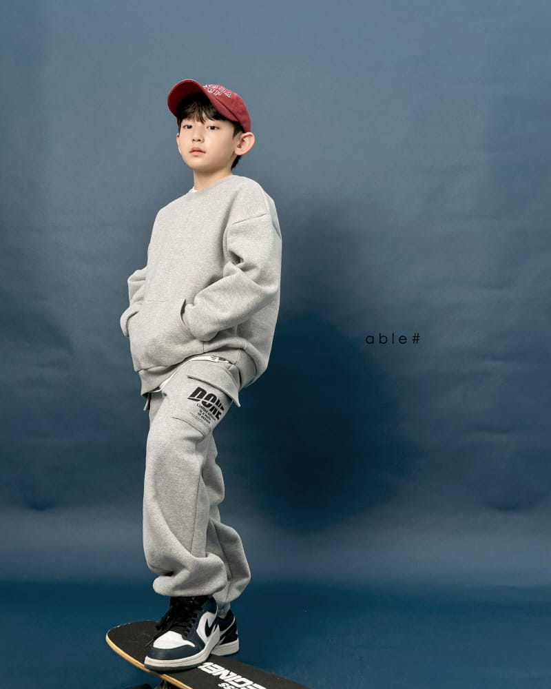 Able# - Korean Children Fashion - #kidsshorts - Simple Sweatshirt - 6