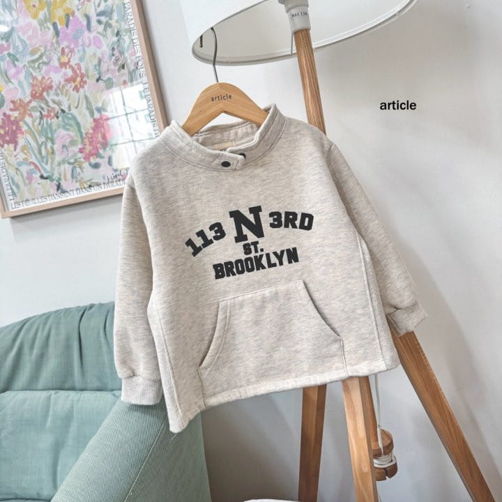 Article - Korean Children Fashion - #childrensboutique - Brooklyn Snap Sweatshirt - 2