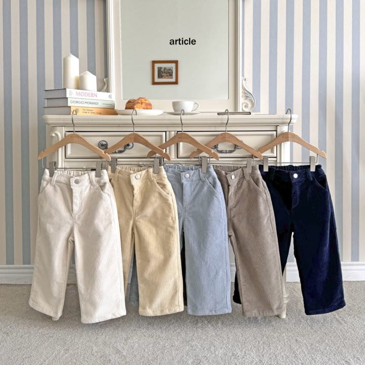 Article - Korean Children Fashion - #kidsshorts - Powder Rib Wide Pants