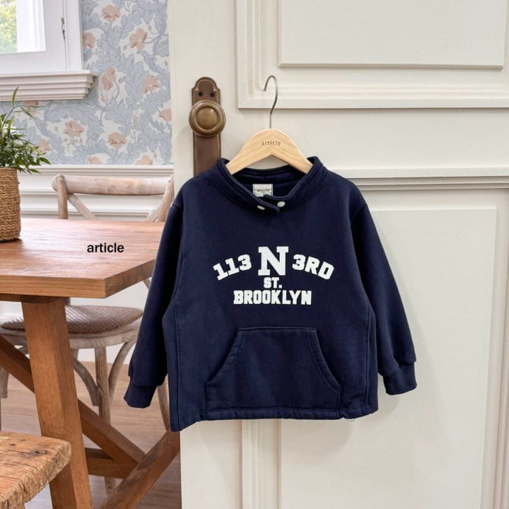 Article - Korean Children Fashion - #kidsstore - Brooklyn Snap Sweatshirt - 7