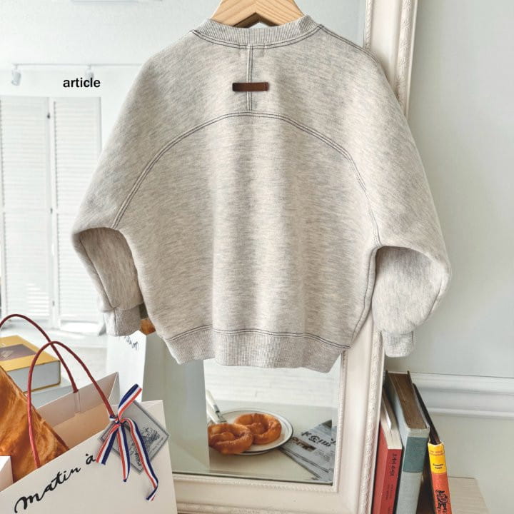 Article - Korean Children Fashion - #kidsshorts - L Ring Stitch Sweatshirt - 4