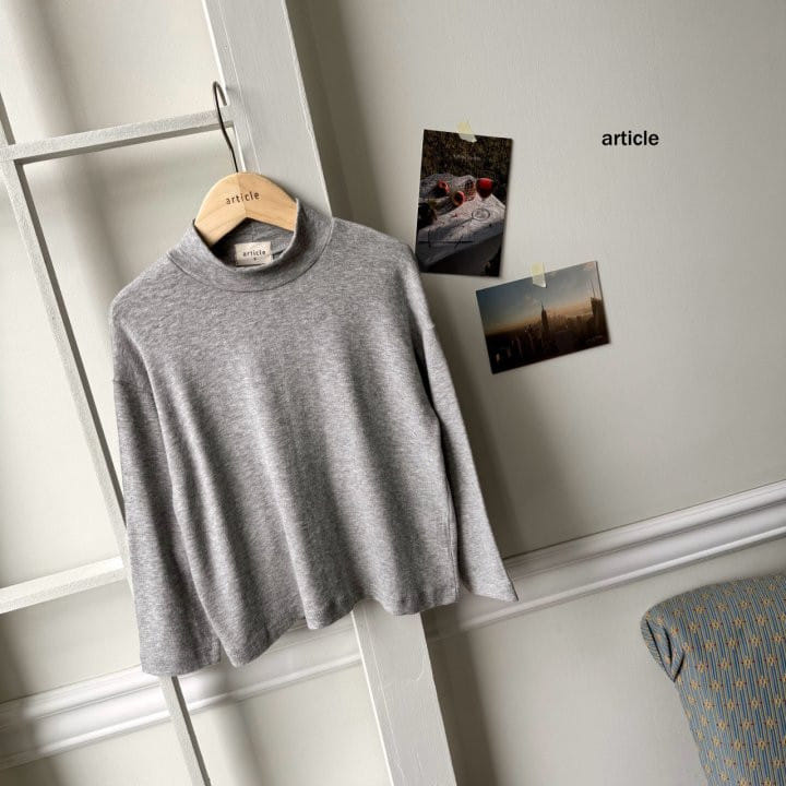 Article - Korean Children Fashion - #kidzfashiontrend - About Half Turtleneck Tee - 7