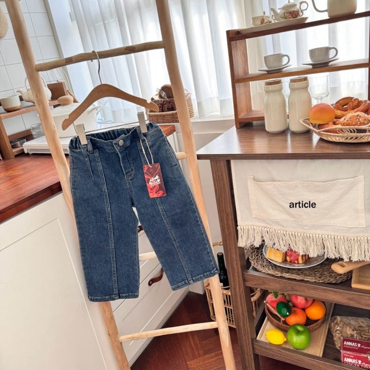 Article - Korean Children Fashion - #Kfashion4kids - Knotted Fleece Denim - 4