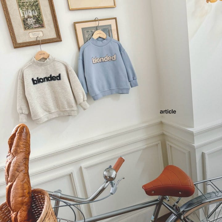 Article - Korean Children Fashion - #minifashionista - Blonded Bboggle Half Turtleneck Tee