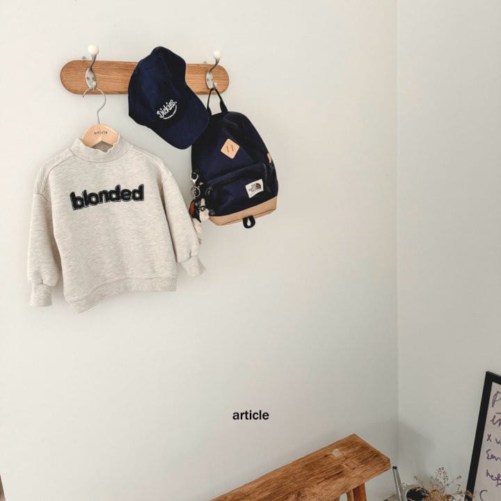 Article - Korean Children Fashion - #stylishchildhood - Blonded Bboggle Half Turtleneck Tee - 5