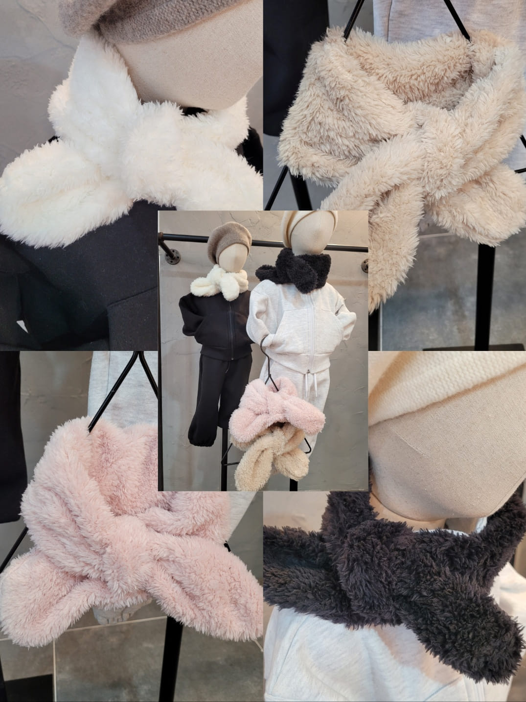 Atree - Korean Children Fashion - #magicofchildhood - Boa Fluffy Muffler - 3