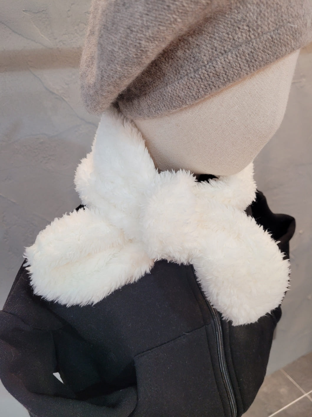 Atree - Korean Children Fashion - #toddlerclothing - Boa Fluffy Muffler - 7