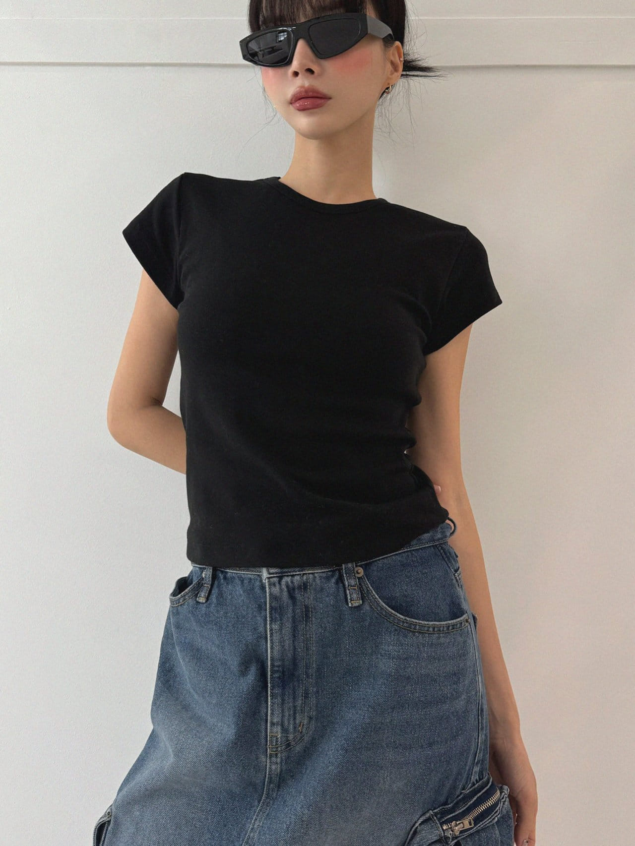 Auver_Fit - Korean Women Fashion - #thelittlethings - Mini Round Tee - 10