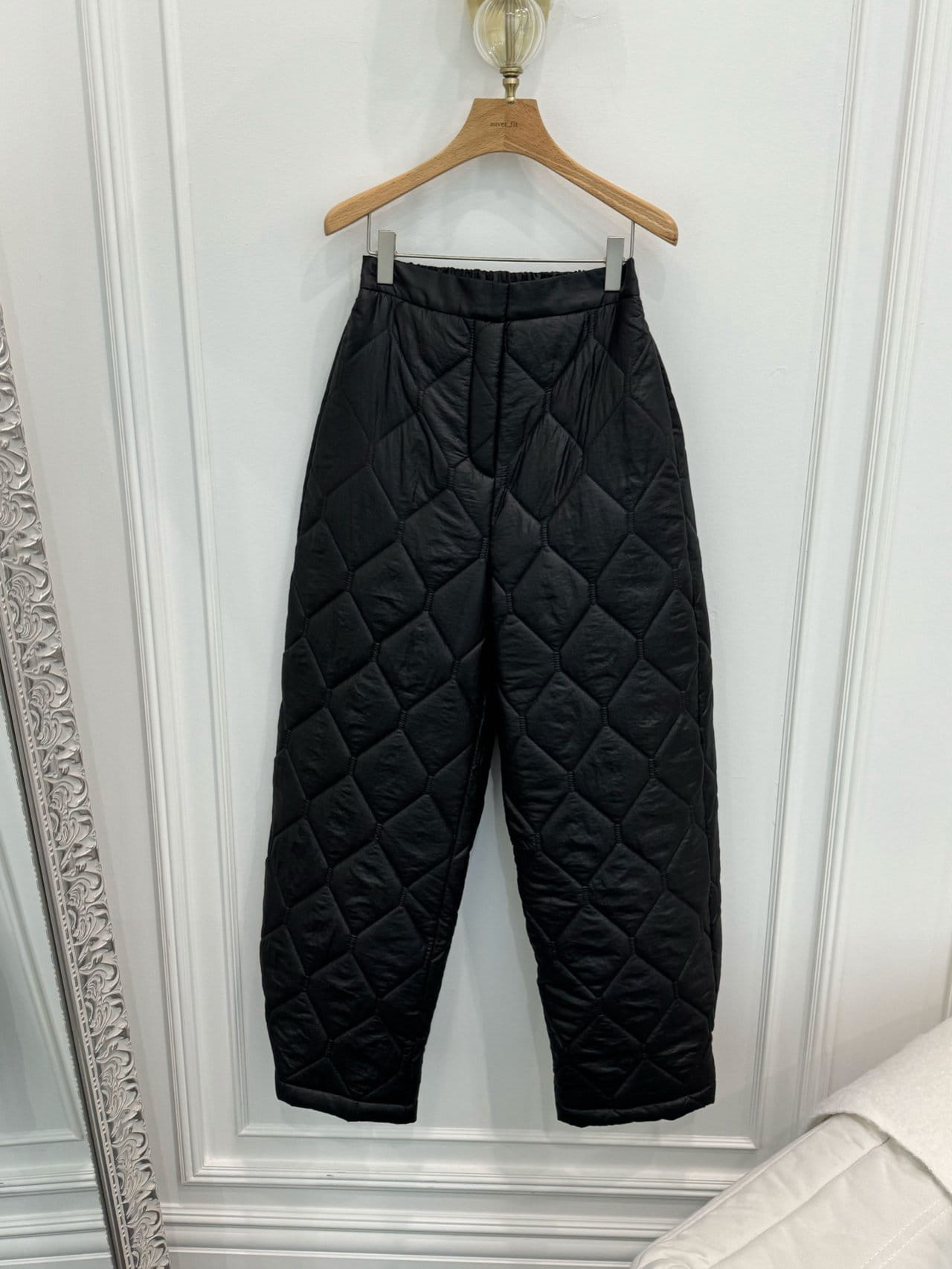 Auver_Fit - Korean Women Fashion - #womensfashion - Rib Quilted Pants