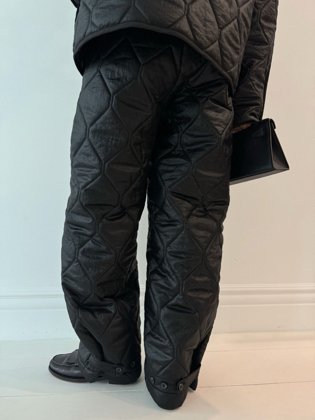 Auver_Fit - Korean Women Fashion - #womensfashion - Rib Quilted Pants - 7