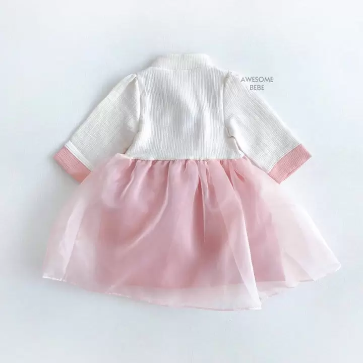 Awesome Bebe - Korean Children Fashion - #Kfashion4kids - Flower EmbroiderGirl Hanbok  - 9