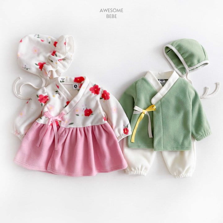 Awesome Bebe - Korean Children Fashion - #childrensboutique - Cozy Fleece Hanbok Hats Set