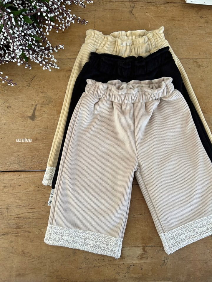 Azalea - Korean Children Fashion - #childofig - Lace Wide Pants  - 6