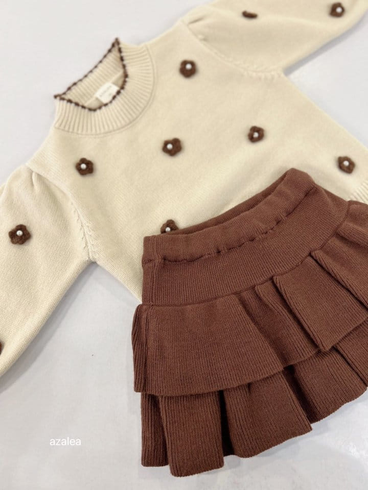 Azalea - Korean Children Fashion - #designkidswear - Cancan Knit Skirt - 7