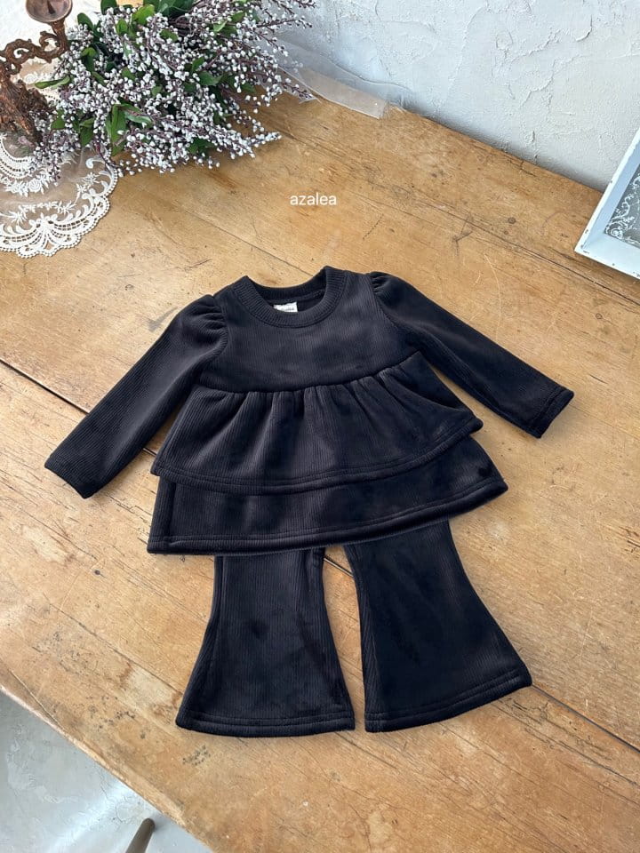 Azalea - Korean Children Fashion - #designkidswear - Mink Cancan Top Bottom Set - 5