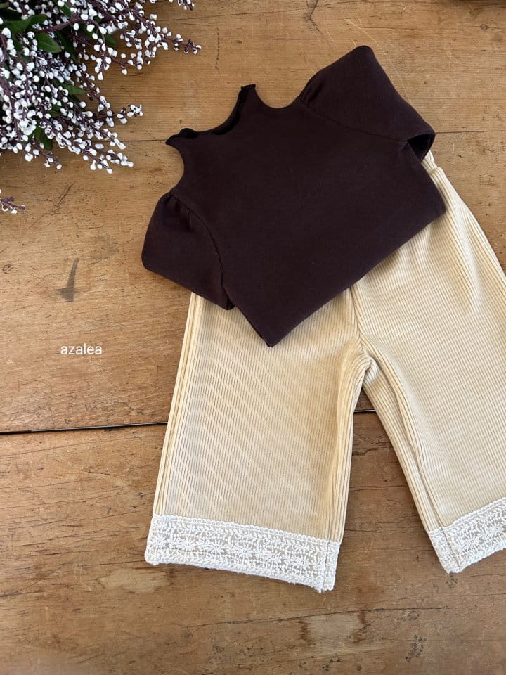 Azalea - Korean Children Fashion - #littlefashionista - Lace Wide Pants 