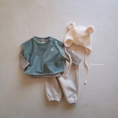 Choucream - Korean Baby Fashion - #babygirlfashion - Veloure Vest Top Bottom et - 7