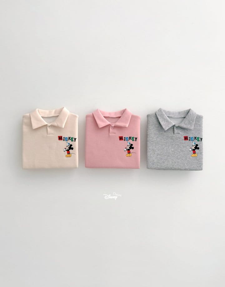 Dsaint - Korean Children Fashion - #Kfashion4kids - Crayon M Collar Sweatshirt - 3