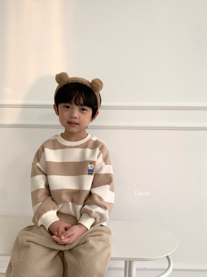 Dsaint - Korean Children Fashion - #Kfashion4kids - Big Bear Fleece Sweatshirt - 8