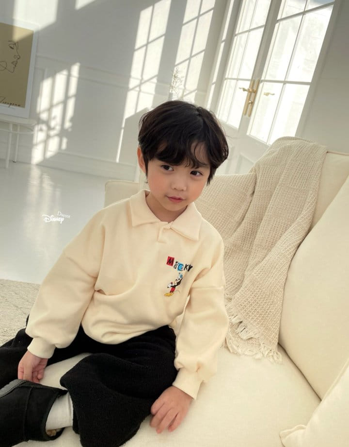 Dsaint - Korean Children Fashion - #designkidswear - Crayon M Collar Sweatshirt - 11