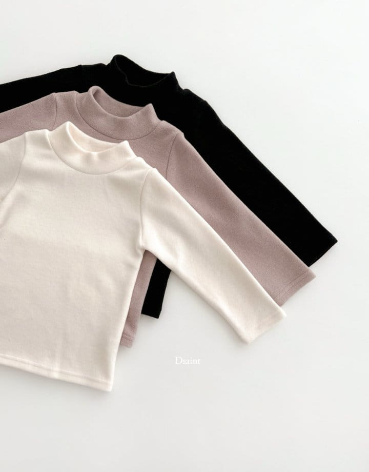 Dsaint - Korean Children Fashion - #discoveringself - Cozy Half Turtleneck Tee