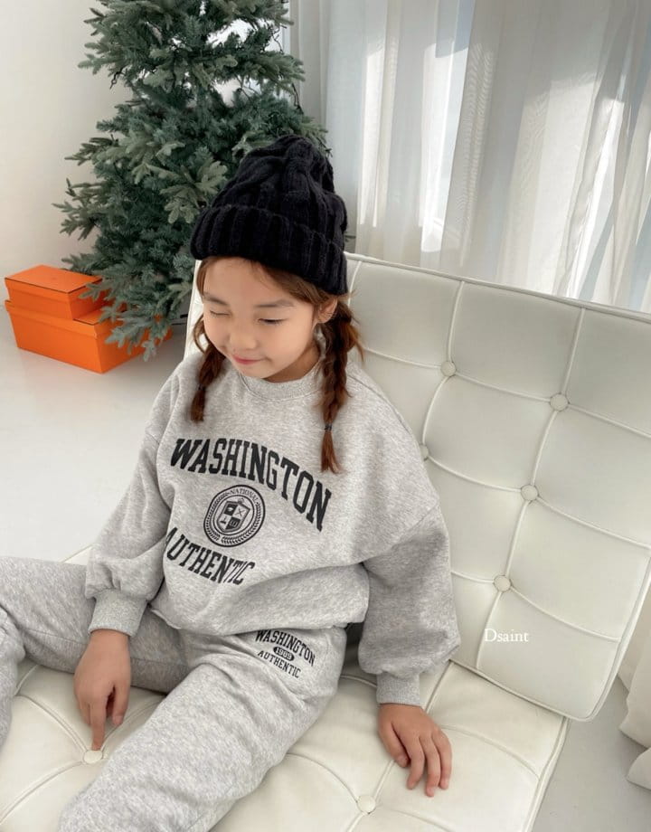 Dsaint - Korean Children Fashion - #discoveringself - Washington Jogger Top Bottom Set - 9