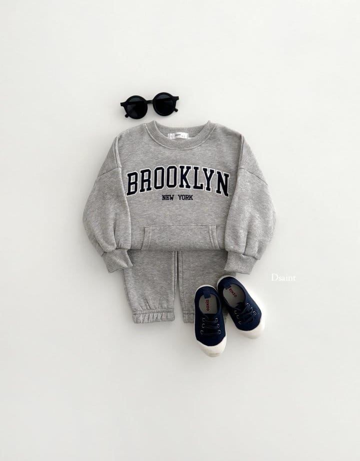 Dsaint - Korean Children Fashion - #fashionkids - Brook Newyork Kangaroo Top Bottom Set - 5