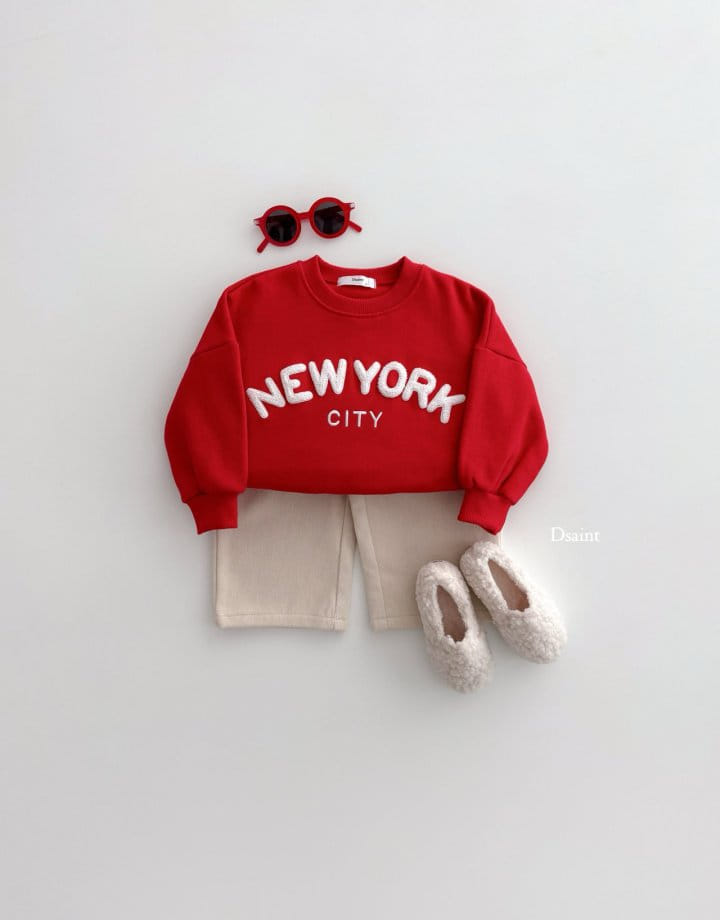 Dsaint - Korean Children Fashion - #kidsshorts - Newyork City Bookle Fleece Sweatshirt - 7