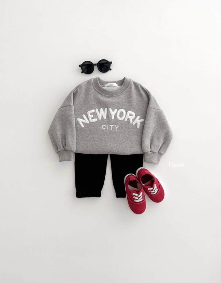 Dsaint - Korean Children Fashion - #kidsstore - Newyork City Bookle Fleece Sweatshirt - 8