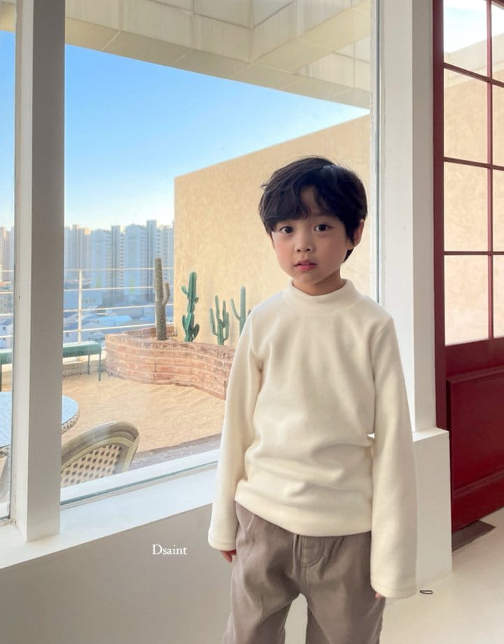 Dsaint - Korean Children Fashion - #littlefashionista - Cozy Half Turtleneck Tee - 7