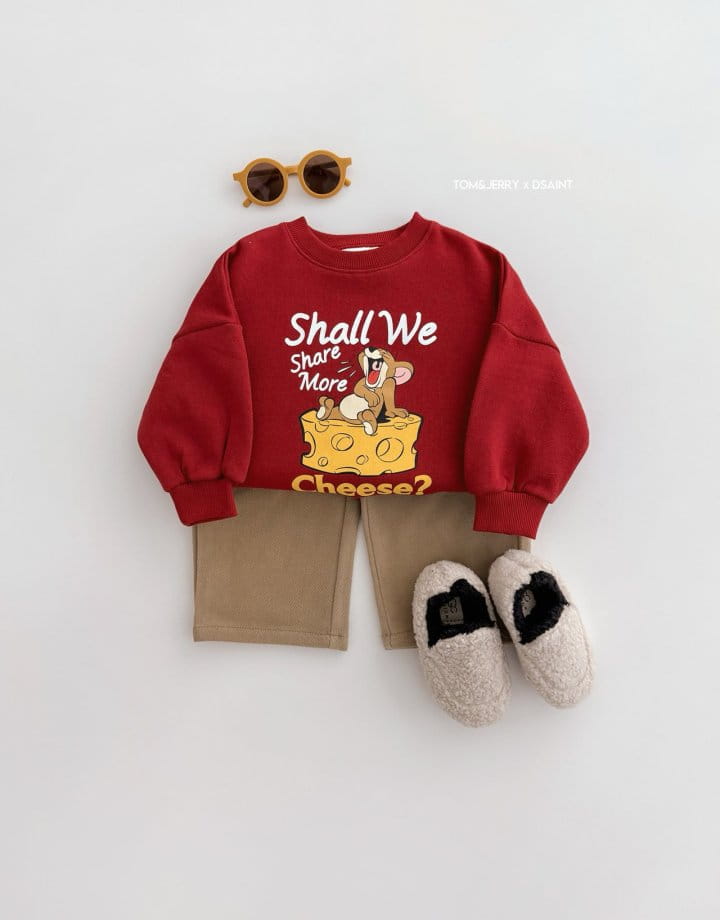 Dsaint - Korean Children Fashion - #littlefashionista - Cheese Jerry Sweatshirt - 7